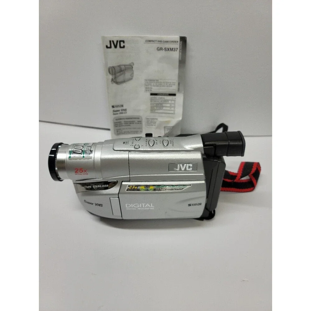 JVC GR-SXM37U Compact S-VHS Camcorder w/25x Optical. Missing Charger